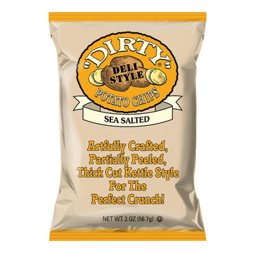 Dirty Sea Salted Potato Chips, 2 Ounce - 25 Per Case.