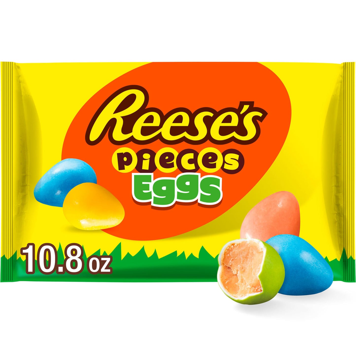 REESES PIECES Peanut Butter Eggs, Easter Candy Bag, 10.8 oz