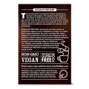 Sugar In The Raw Granulated Turbinado Cane Sugar Cubes, No Added Flavors Or Erythritol, Pure Natural Sweetener, Hot & Cold Drink