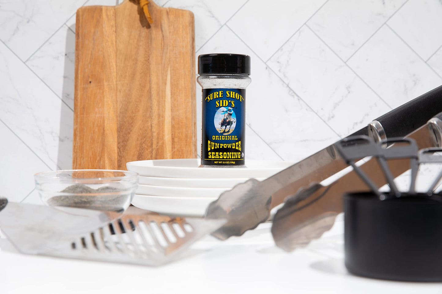 Sure Shot Sids Gunpowder Seasoning - Famous Bbq Rub Powder Grill Seasoning For Beef, Steak Meat, All-Purpose Seasoning Blend Dry