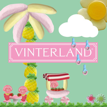 VINTERLAND - Fruity Swedish Candy Mix (1.2 Pounds) - Assorted Swedish Candy Sweet Mix - Red Strawberry Licorice - Yellow Bananas - Pink Mushrooms - Happy Flowers - Juicy Berries - Circus Pens and more - Fruity Edition