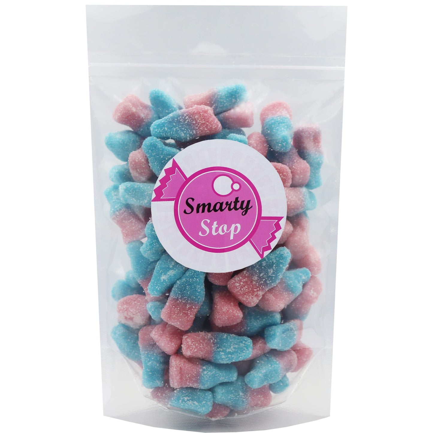 Smarty Stop Sour Cola Bottle Gummy Candy (2 Pound, Mini Bubble Gum)