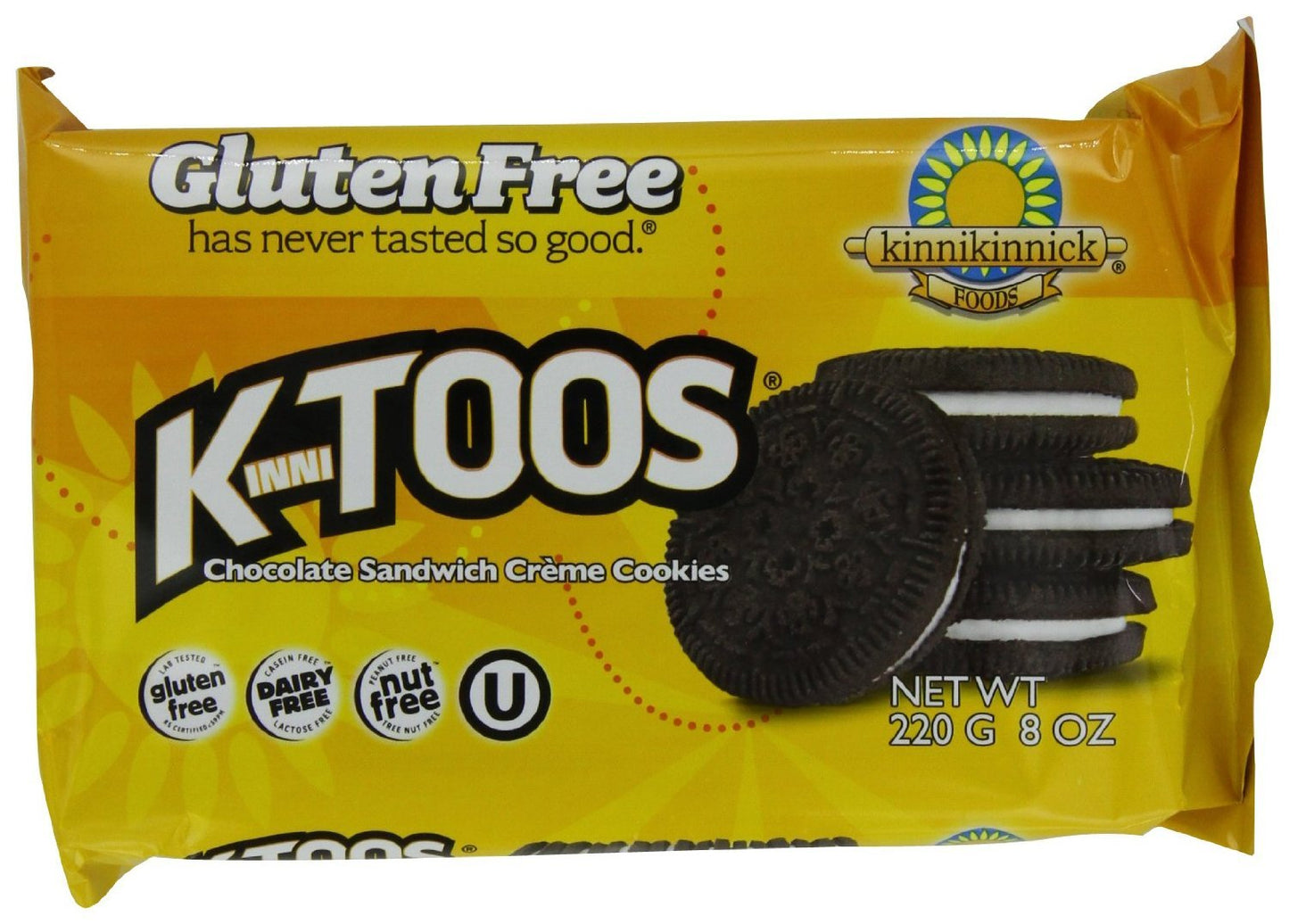 Kinnikinnick, Cookie Sandwich Chocolate, 8 Ounce