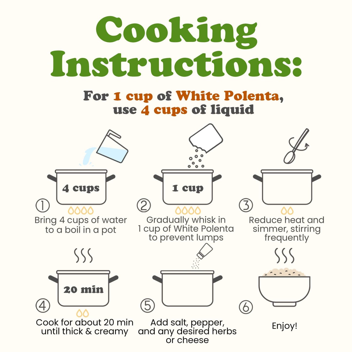 Food To Live - Gluten Free Organic White Polenta, 12 Ounces - Classic Non-Gmo Cornmeal. Vegan, Kosher Corn Grits. Great For Hot