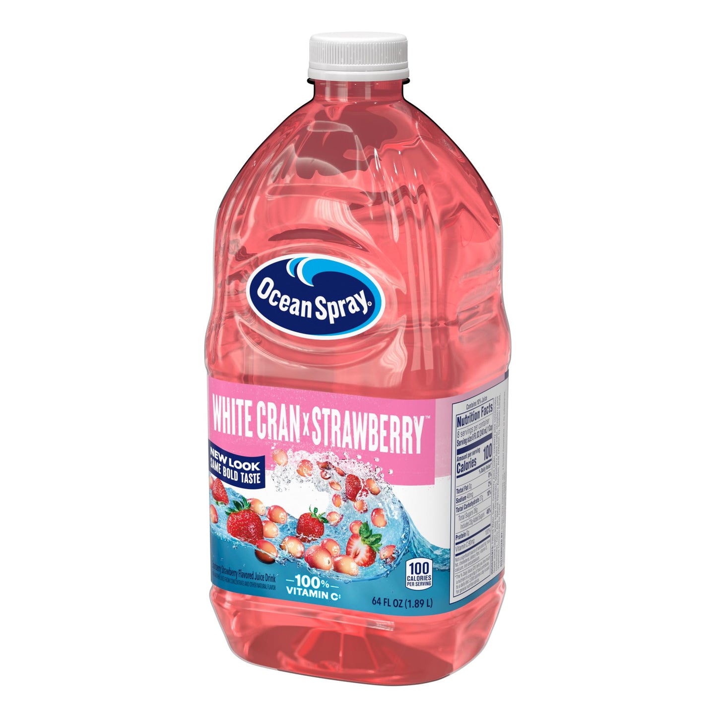 Ocean Spray® White Cran-Strawberry Juice Drink, 64 Fl Oz Bottle (Pack of 1)