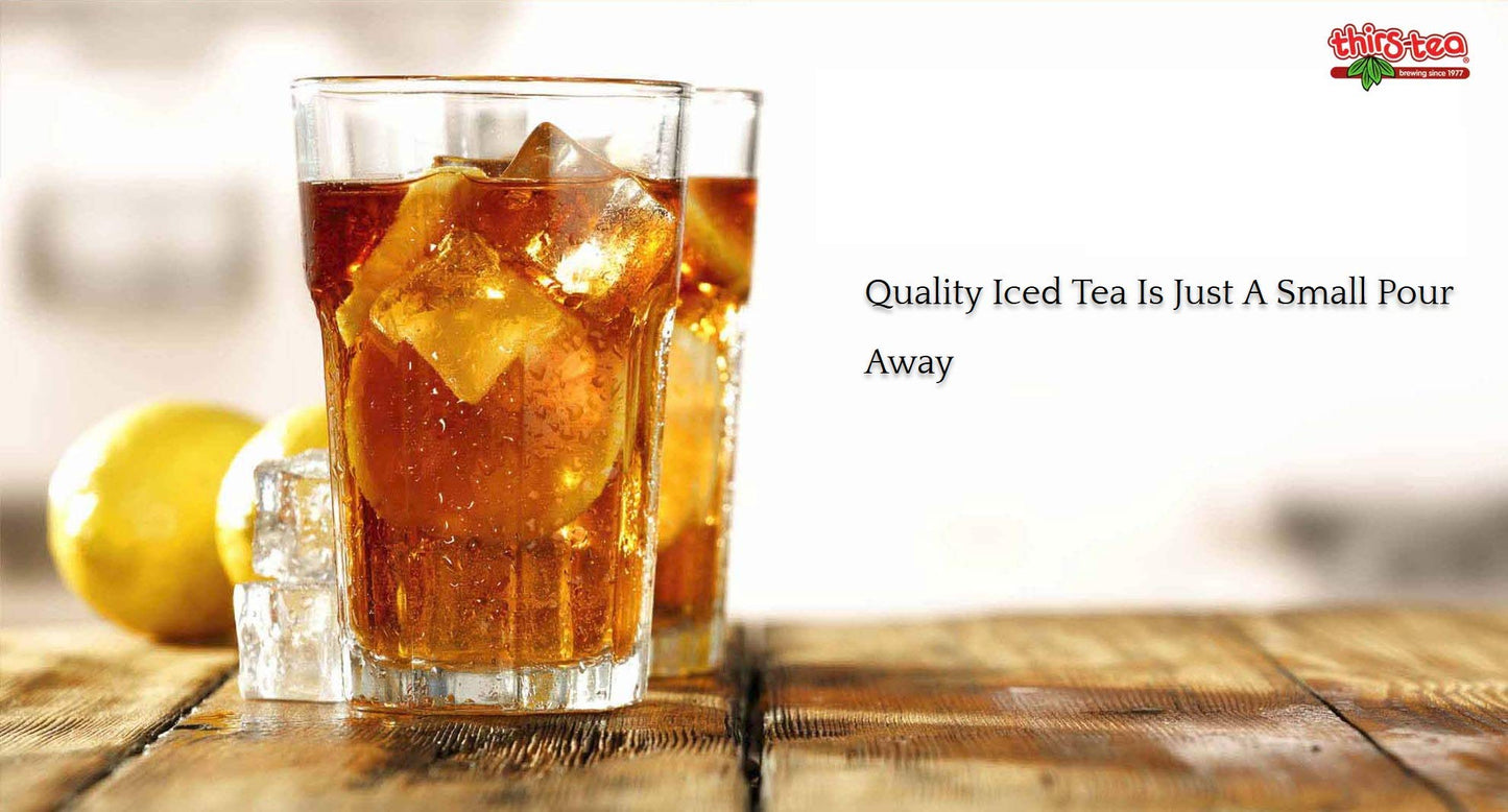 Thirs-Tea Brewed Tea - Unsweetened, Caffeine Free, 4oz Bottle, 3gal Yield