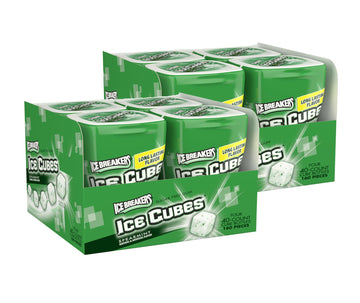 Ice Breakers Ice Cubes Spearmint Chewing Gum (Sugar Free, 40-Count Pieces, Pack Of 8)
