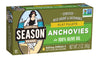 Season Anchovies In Olive Oil - Flat Anchovy Fillets, Wild Caught Fish, Keto Snacks, Canned Anchovies, Rich In B Vitamins, Low I