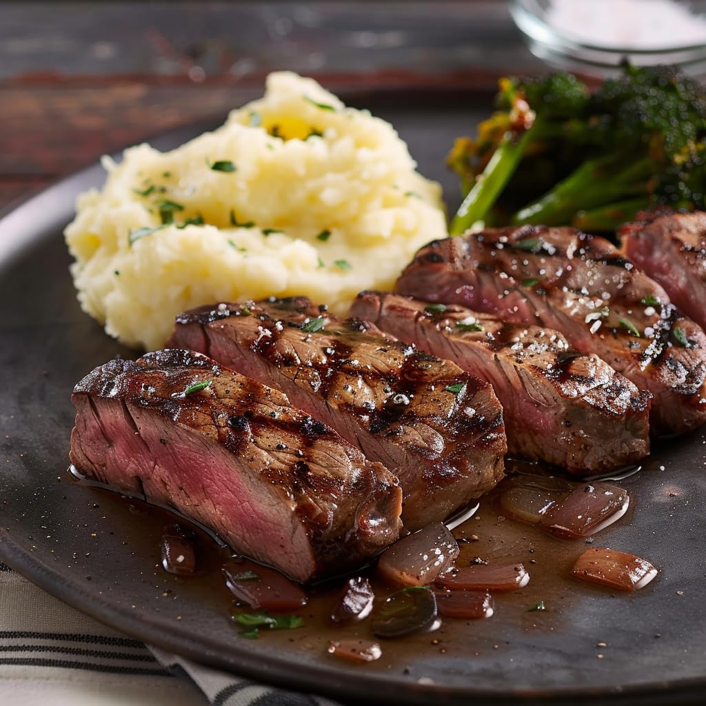 Grumpy Butcher Mignon & Ribeye Steaks Basket: 2 Filet Mignons (8 Oz Each) And 2 Ribeyes (14 Oz Each) - Food Gifts Carne Asada