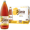 Tejava Lemon Flavored Unsweetened Black Tea, Non-Gmo Verified, Rainforest Alliance Certified, Glass Bottles, 1 Liter, 12 Pack