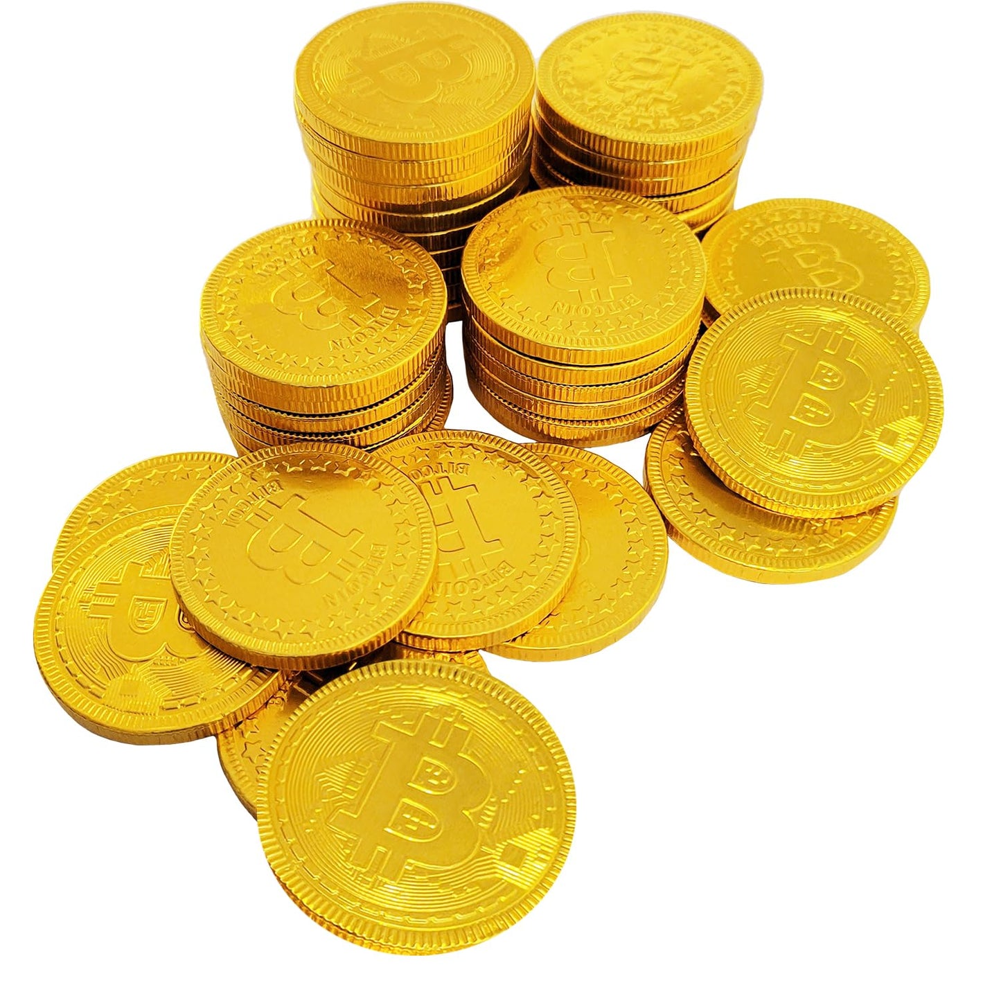 Fruidles Crypto Chocolate Coins, Premium Belgian Chocolate, Gluten-Free, Non-GMO, Kosher, 100-Pack