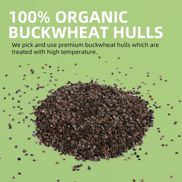 Lofe Buckwheat Hulls - 6 Lbs Pillow Fillings, Stuffing Bulks, 100% Organic Buckwheat Pillow Replacement
