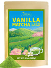 TeeLux Vanilla Matcha Green Tea Powder, First Harvest Premium Matcha + Delicate Vanilla Powder, Flavorful & Aromatic, Hot or Ice