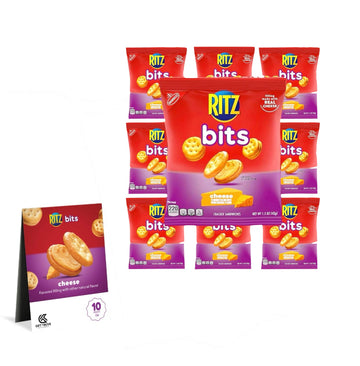 RITZ Bits Cheese Sandwich Crackers (10 Pack, Cheese)
