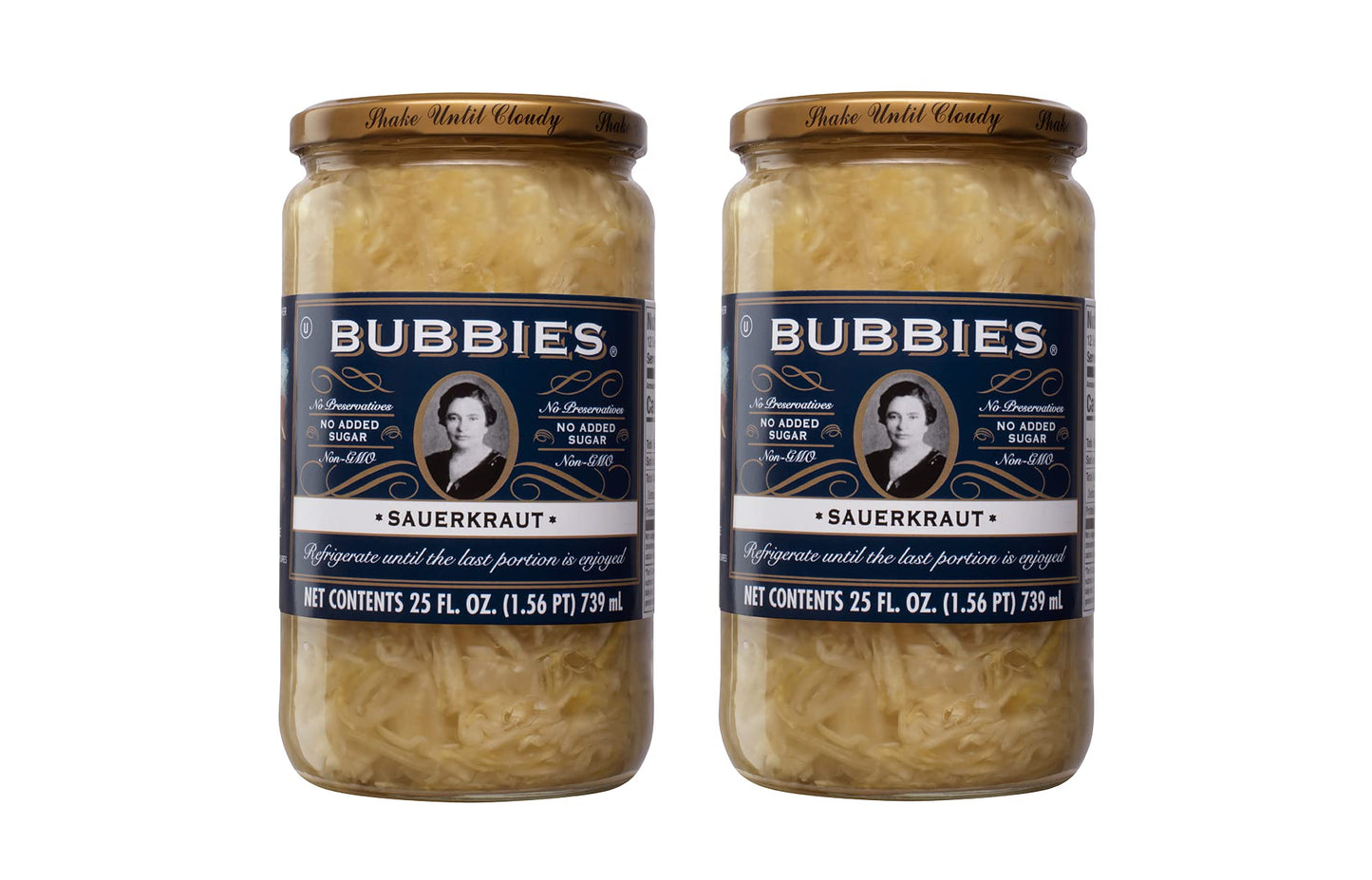 Bubbies Sauerkraut 25 Fl Oz (Pack of 2)