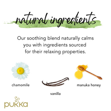 Pukka Organic Herbal Tea, Chamomile, Vanilla & Manuka Honey Tea, Honey & Fennel Blend, 20 Total Tea Bags