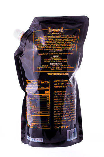 Pop Howards Secret Marinade - 3 Pack, 16 Fl Oz Each, Ideal for Grilling and Cooking