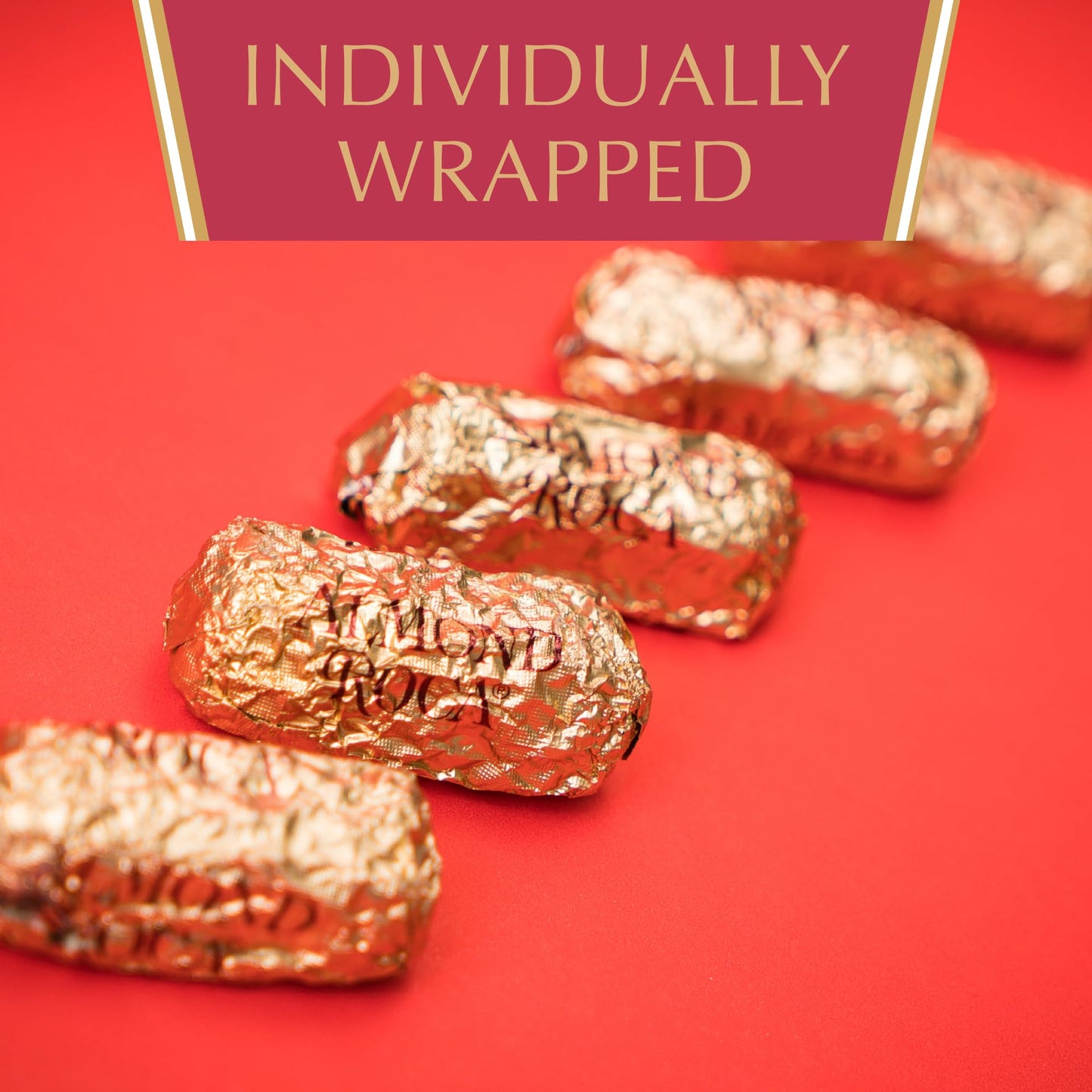 Almond Roca Pack of 1-10oz Individually Wrapped Chocolate Candy - Original Buttercrunch Toffee with Almonds - Gluten Free, Koshe