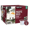 Kirkland Signature Pacific Bold Coffee K Cups, Dark Roast - 120 Count, 3 Lb Box