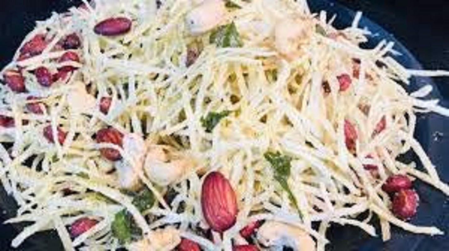 Bikaji Badam Laccha Pancharatna – 12.34 Oz (350G) | Enhanced Indian Namkeen Snack With Almonds, Cashews & Raisins | Crispy, Spicy & Flavorful Blend | Authentic Taste From Bikaner | Tea-Time Trea