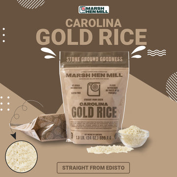 Marsh Hen Mill Carolina Gold Rice Pure Long Grain White Rice With Exceptional Aroma Flavor & Texture Nutty Almond & Floral Notes