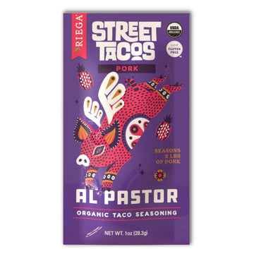 Riega Organic Al Pastor Street Taco Seasoning, Perfect Mix For Authentic Al Pastor Pork Tacos (Al Pastor, 1 Ounce (Pack Of 8))
