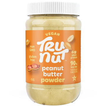 Tru-Nut Peanut Butter Powder - Made with Natural Ingredients - Vegan, Low Carb, Gluten Free, Non GMO - Low Calorie Peanut Butter