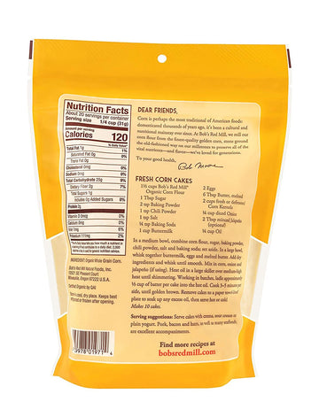 Bob'S Red Mill Organic Corn Flour, 22 Ounce (Pack Of 1)