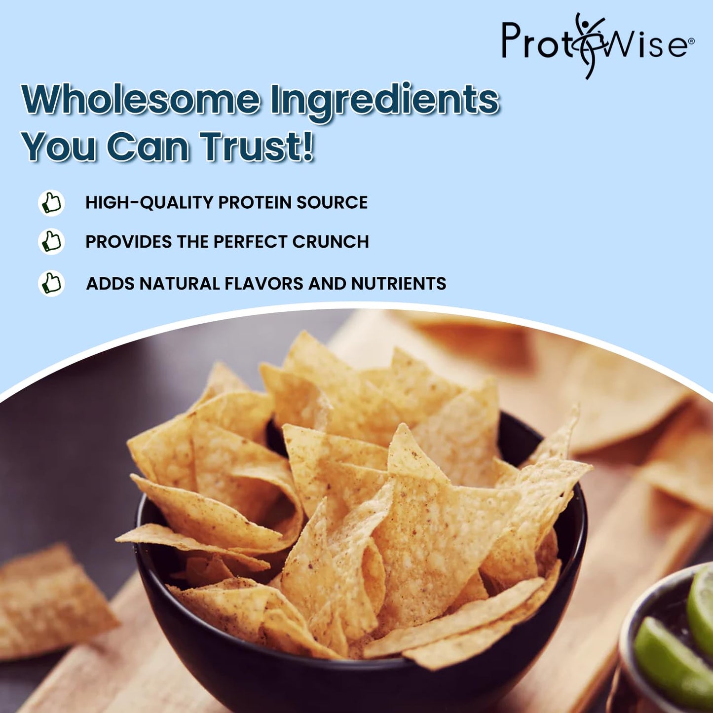 Protiwise Ranch Protein Chips | High Protein 15G, High Fiber | Gluten-Free, Low Calorie, Low Carb Snack | Guilt-Free Healthy Snacks | 7/Bags