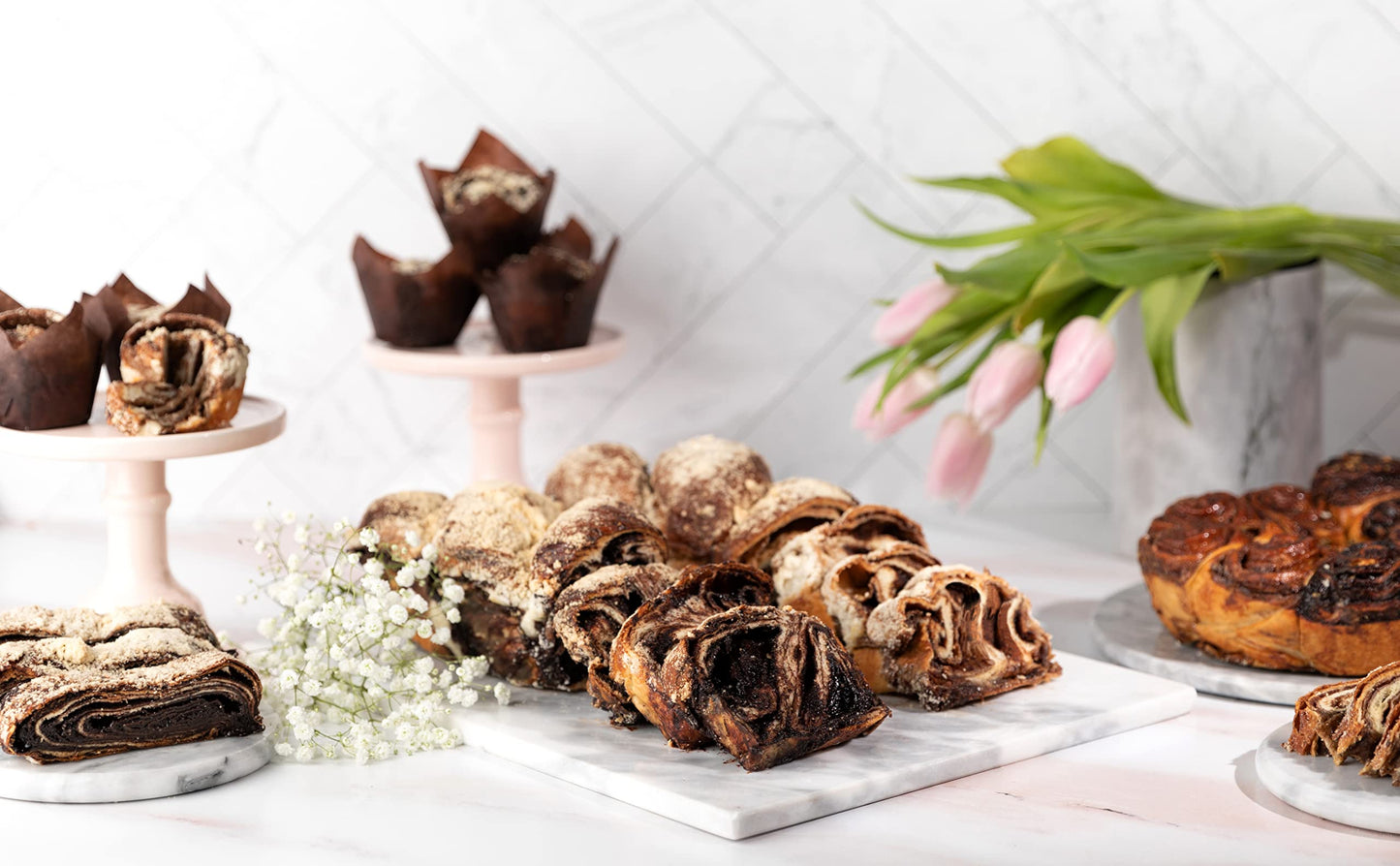 Chocolate Babka Bread | Hungarian Chocolate Babka Cake | Chocolate Cake | Baked Fresh Daily | Kosher, Dairy Free & Nut Free | 16