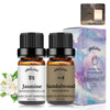 Yethious Jasmine Sandalwood Essential Oil 100% Pure Organic Essential Oil Set For Aromatherapy Diffuser, Soap, Candle Making