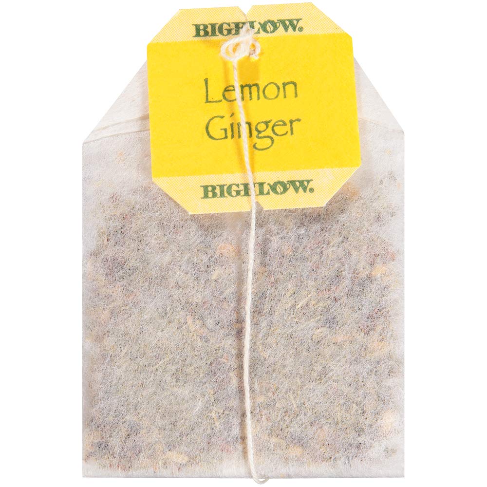 Bigelow Tea Lemon Ginger Herbal Tea Bags, 28 Count (Pack of 6), All Natural, Gluten Free