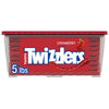 TWIZZLERS Twists Strawberry Flavored Licorice Style, Chewy Candy Tub, 5 lb