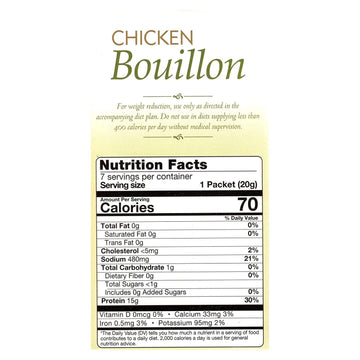 Fitwise - High Protein Soup, 15G Protein, Low Calorie, Low Fat, Low Carb, Ideal Protein Compatible, 7 Servings Per Box (Chicken