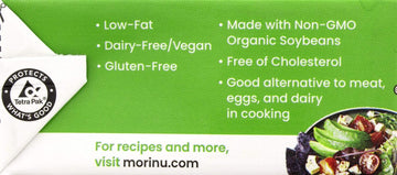 Mori-Nu Silken Tofu Organic | Velvety Smooth And Creamy | Low Fat, Gluten-Free, Dairy-Free, Vegan, Made With Non-Gmo Organic Soybeans, Ksa Kosher Parve | Shelf-Stable | 12.0 Oz X 3 Packs