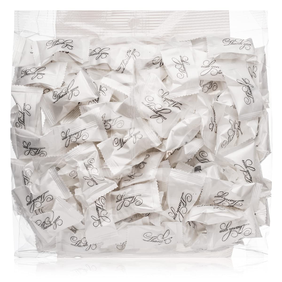 Candy Envy - Modern Thank You Buttermints - 13 Oz. Bag - Approximately 100 Individually Wrapped Mints - Reception Desk