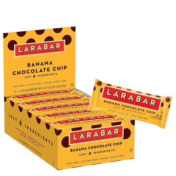 Larabar Banana Chocolate Chip, Gluten Free Vegan Fruit & Nut Bars, 16 ct