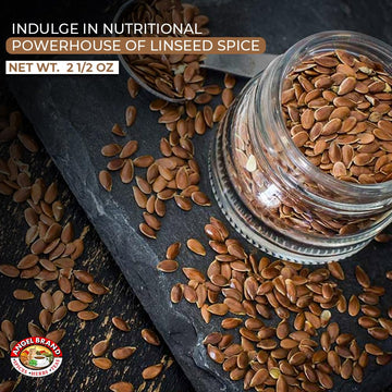 Angel Brand Linseed Flax Seeds - 2.5 Oz Pouch, Pack Of 3 - Whole Flax Seeds For Baking, Cooking, And Healthy Snacks