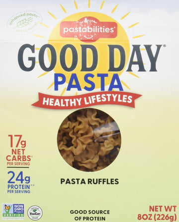 PASTABILITIES Plant-Based Good Day Pasta Ruffles, 8 OZ