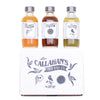 Callahans 2 oz Gourmet Hot Sauce Gift Set - Poblano, Habanero, & Black Pepper Chipotle.