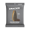 SMACKIN' - Jumbo Roasted Sunflower Seeds, No Salty Burn, American Made, Easy Pour & Seal - Cracked Pepper, 4oz bag (12 Bags)