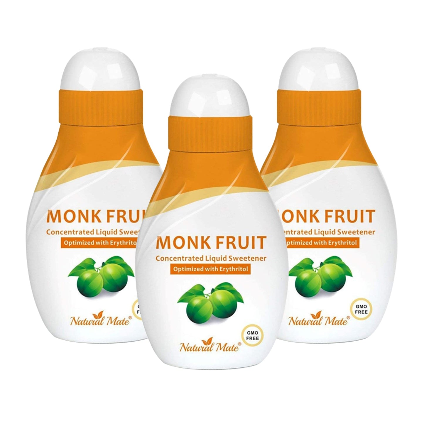 Monk Fruit Liquid Sweetener Made With 100% Monk Fruit Extract And Optimized With Erythritol - 0.9 Fl Oz (26.5 Ml) -3 Pack