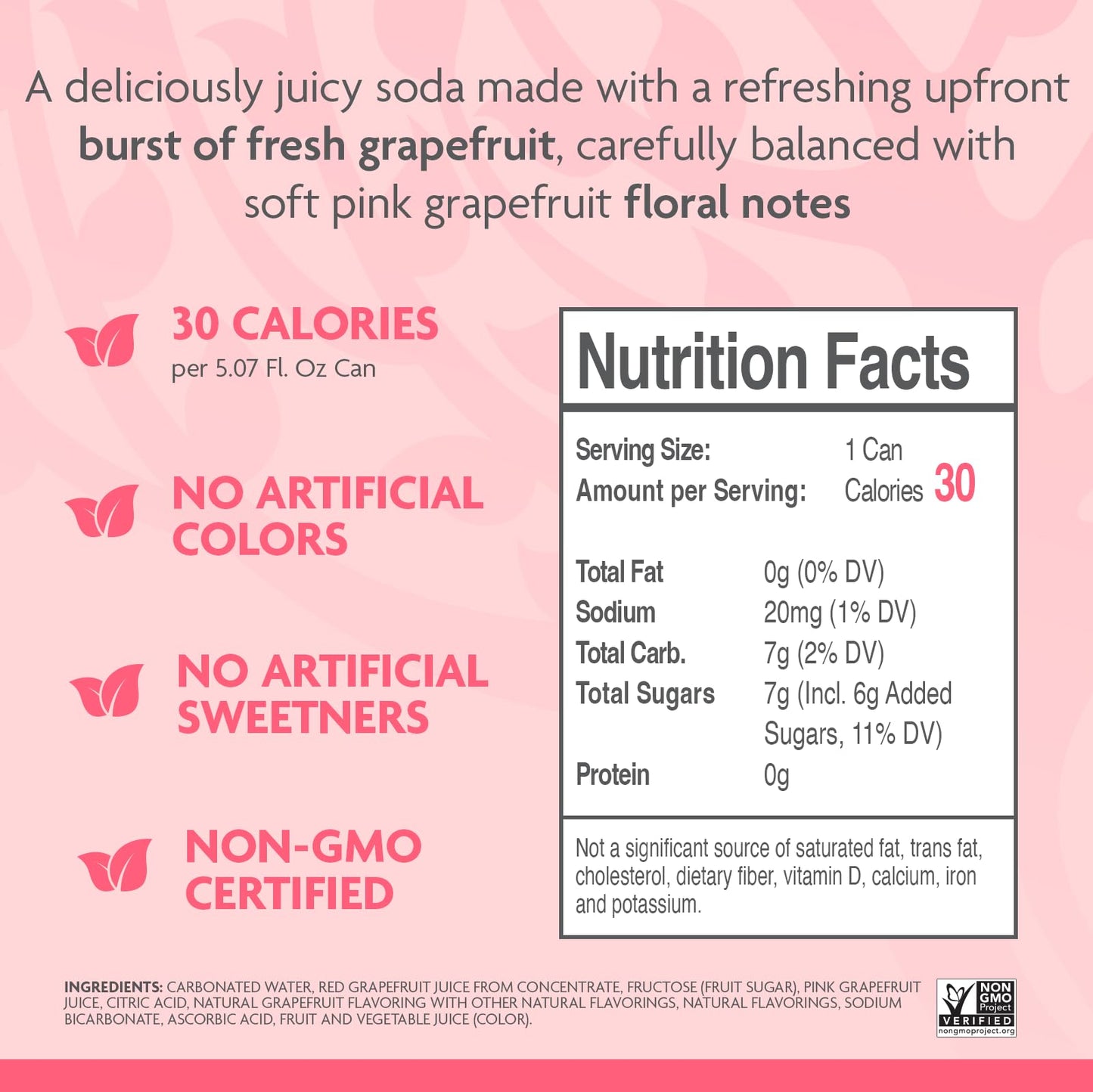 Fever-Tree Sparkling Pink Grapefruit Mixer - 150 ML Cans, Pack of 24 - Natural Ingredients, No Artificial Sweeteners - Refreshing Beverage