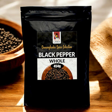 Black Pepper Whole 1Lb (454G), Sri Lankan Small Estate Grown, High In Piperine For Strong Flavor.