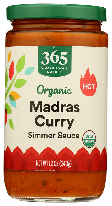 365 By Whole Foods Market, Sauce Madras Curry Organic, 12 Ounce