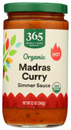 365 By Whole Foods Market, Sauce Madras Curry Organic, 12 Ounce