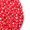 NIPEOR Red Edible Heart Sprinkles 130g/4.6oz, Sugar Pearls & Candy Sprinkles for Cake, Cupcake, Cookie & Dessert Decorating, Val