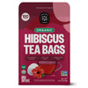 FGO Organic Hibiscus Tea Bags, Caffeine Free, 100 Count, Eco-Conscious Packaging, Pack of 1