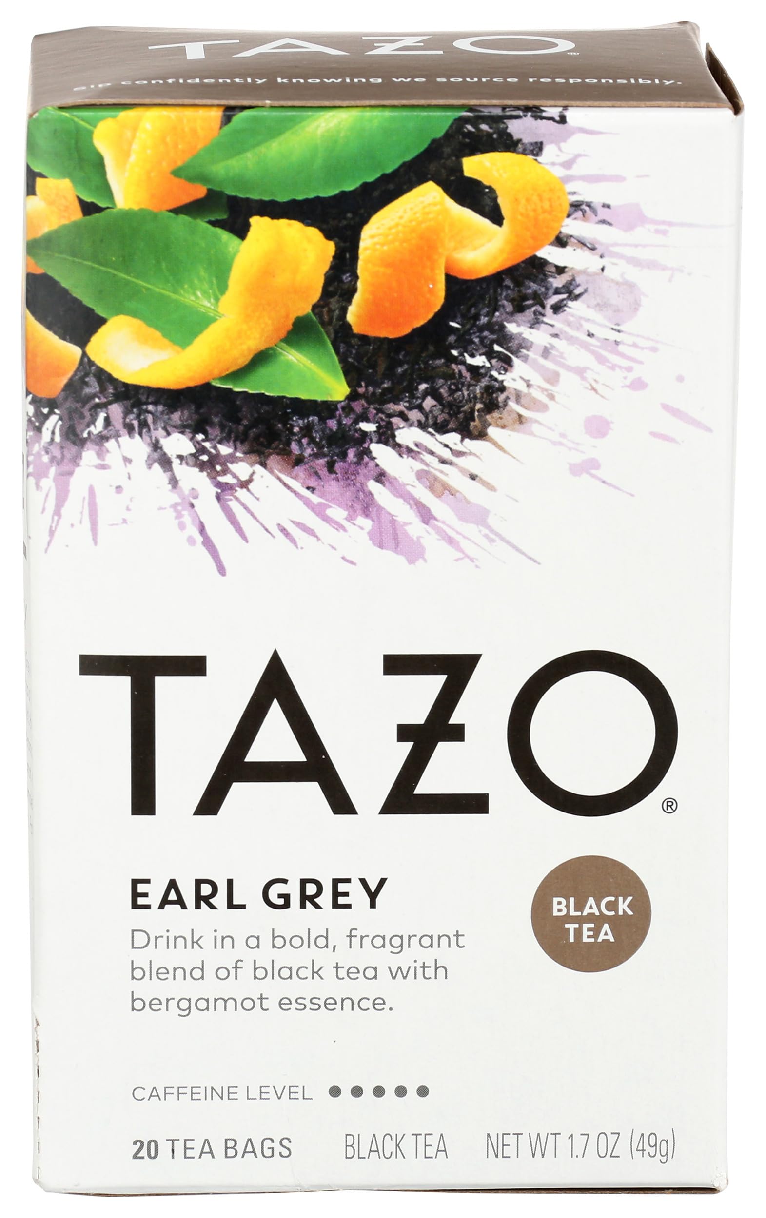 Tazo Tea Bags For A Bold Flavored Tea Black Tea Highly Caffeinated Tea 20 Ct