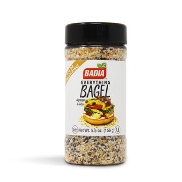Badia Everything Bagel Seasoning Blend, 5.5 Oz - Sesame Seed, Poppy Seed, Garlic, Onion And Salt